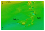 Thumbnail image of figure 17, and link to larger figure. An illustation detailing rocky outcrops south of Black Point and scour features.