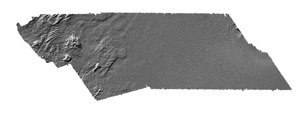 gray scale thumbnail image of hillshaded  bathymetry collected in the Cape Cod Bay Massachusetts survey area.