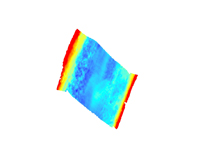 Thumbnail image of the color-coded swath bathymetry