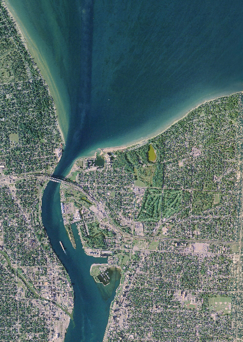 Orthophotograph of the St. Clair River