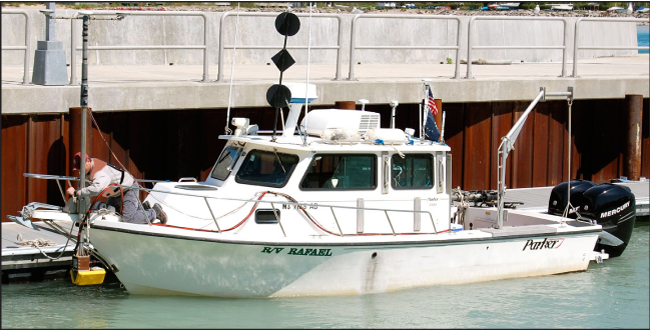 Figure 2:  Photograph of the U.S. Geological Survey vessel R/V Rafael.