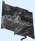The U.S. EEZ Hawaii II Central Hawaiian Ridge area GLORIA sidescan-sonar mosaic.