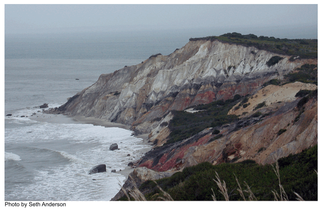 Figure 5. A photograph of Gay Head cliffs.