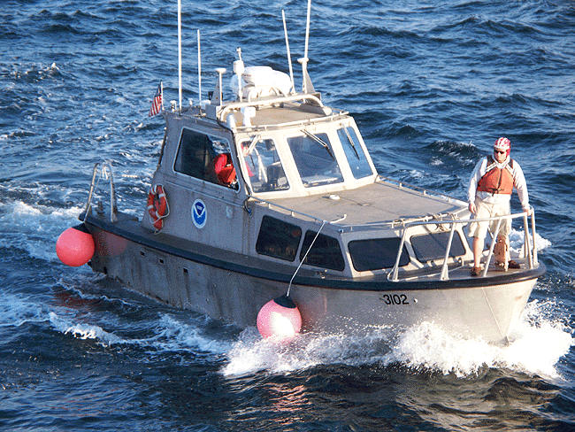 Figure 8. Photograph of the launch used in the survey.