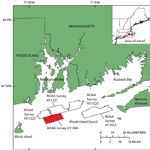 Thumbnail image of figure 1 and link to larger figure. A map showing the study area in relation to other survey areas in the region.