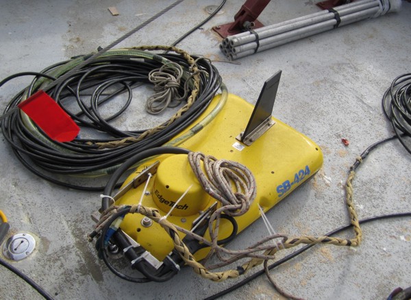 Figure 4, photograph of chirp seismic equipment from another survey.