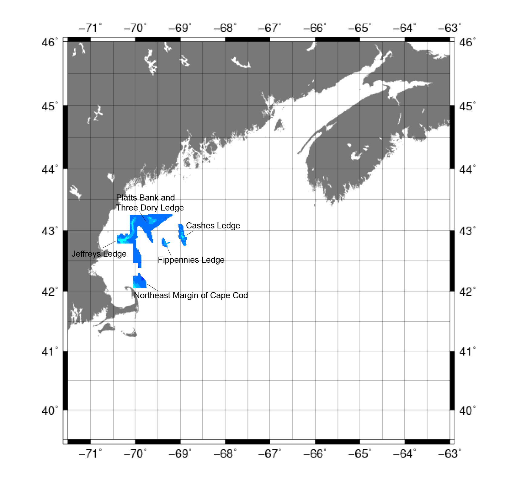 thumbnail image and link to larger image of a map showing data collected by the gulf of maine mapping initiative