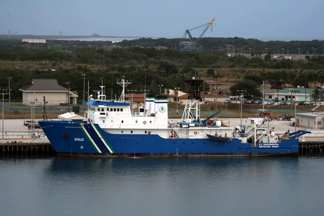 Figure 10. Photograph of the ocean survey vessel used in this survey.