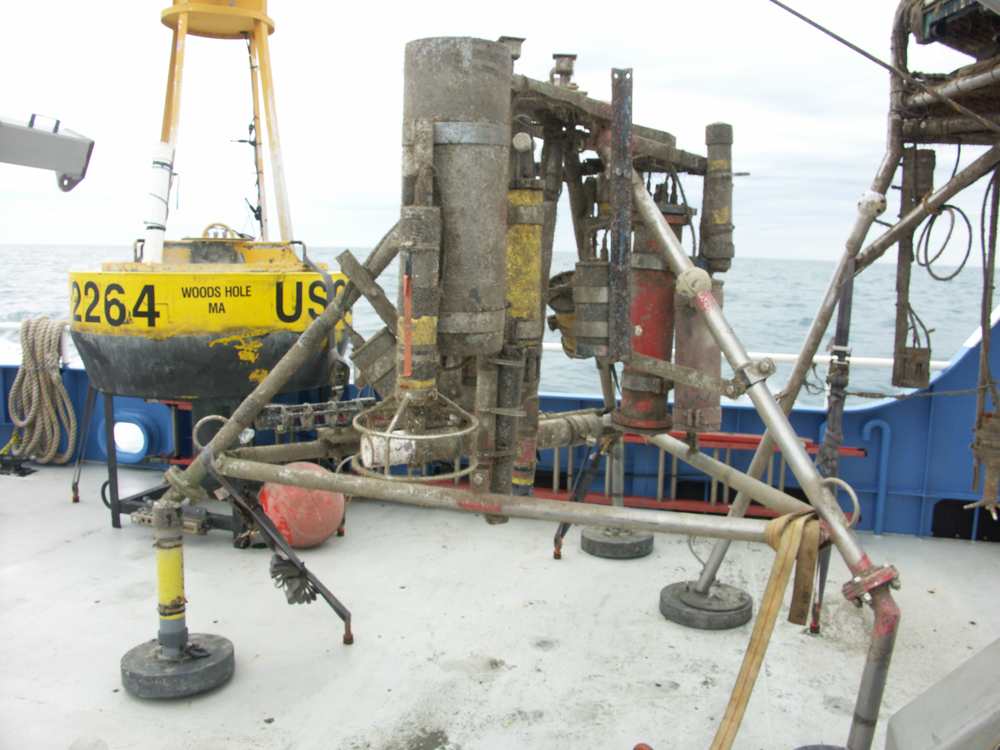 Figure 3, A photo of the North site minipod post recovery. Photo courtesy of Sandy.