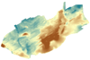 Thumbnail GIF image of the interpolated grid of the flooding surface.