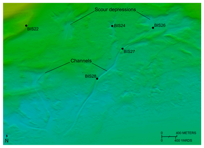 Figure 27. An image of channels on the sea floor.
