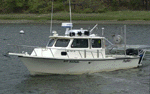 Thumbnail image of figure 12 and link to larger figure. A photograph of the RV Rafael used in the survey area.
