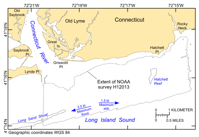 Figure 2. A map showing physiographic features near the study area.