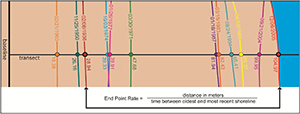 Thumbail image for Figure 4 and link to full-sized figure 4 example of an end point rate calculation using a sample dataset