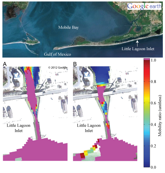 Figure 28, variation in mobility with tidal cycle at Little Lagoon.