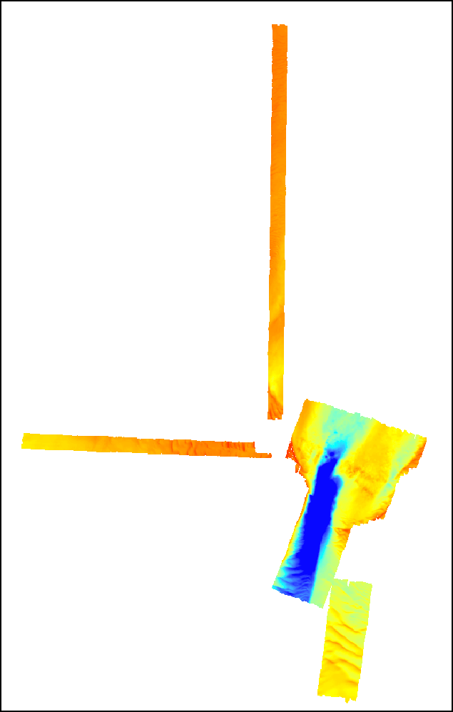 bathymetry grid at 2.0-m resolution for Survey 1 (October 2010)