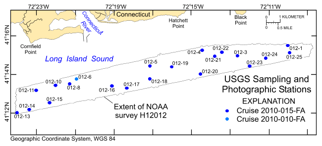 Figure 7. Map of sample locations in the study area.