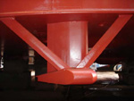 Thumbnail image of figure 4 and link to larger figure. Photograph of the instrument that collected multibeam bathymetry in the study area.