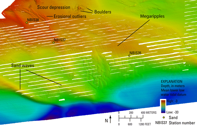 Figure 13. An image of bathymetry in the study area.