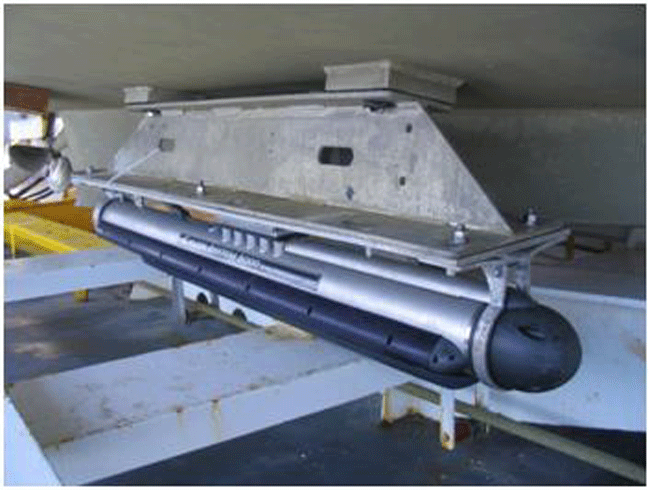 Figure 6. Photograph of a sidescan-sonar instrument used in the survey.