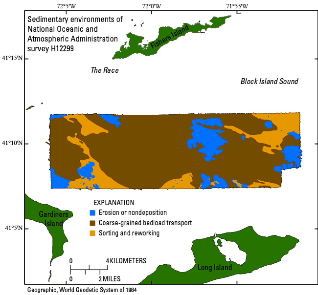 Figure 23. Map of sedimentary environments in the study area.