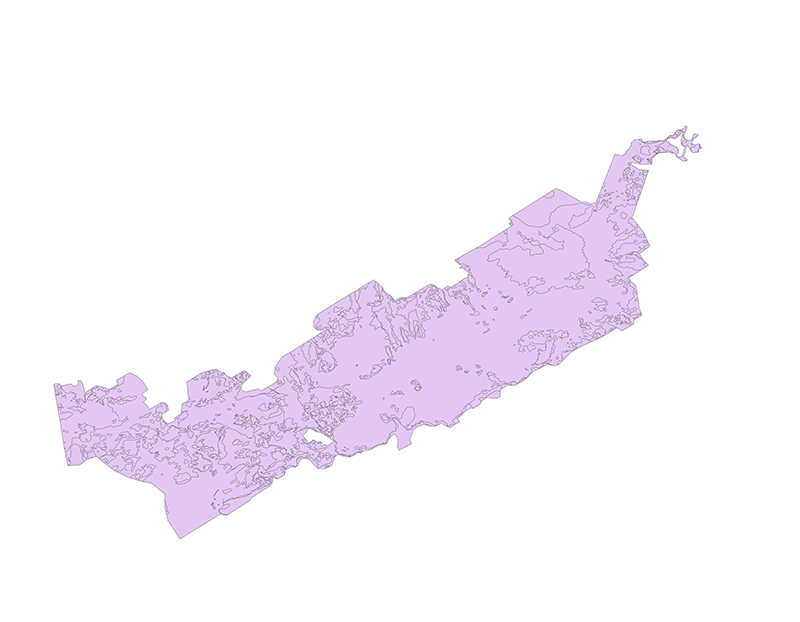Image of the surficial geology shapefile for Buzzards Bay