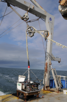 Thumbnail image of figure 5, photograph of the SEABed Observation and Sampling System (SEABOSS).