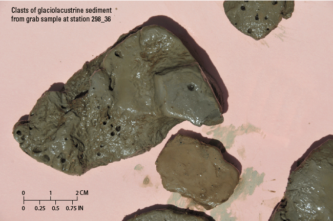 Figure 24. Photograph of glaciolacustrine sediments collected in the study area.