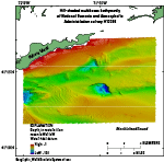 Thumbnail image of figure 11 and link to larger figure. Map of the bathymetry in the study area.