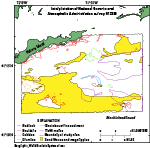 Thumbnail image of figure 28 and link to larger figure. Map of sea floor features in the study area.