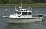 Thumbnail image of figure 7 and link to larger figure. Photograph of the boat used to collect sediment samples and photography data in the study area.