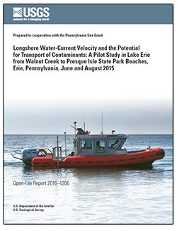 Longshore Water Current Velocity And The Potential For Transport Of Contaminants A Pilot Study In Lake Erie From Walnut Creek To Presque Isle State Park Beaches Erie Pennsylvania June And August 15