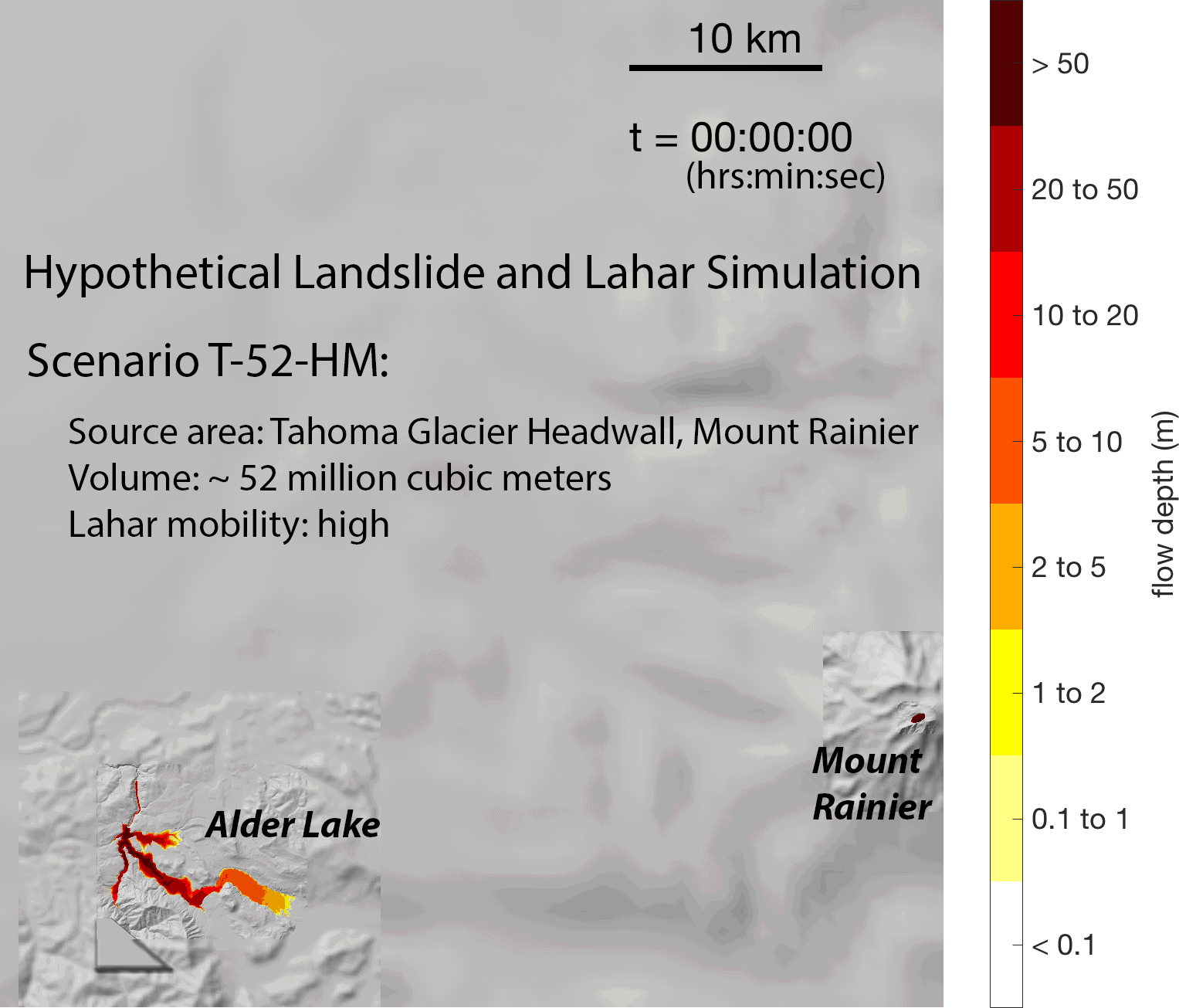Modeling the dynamics of lahars that originate as landslides on the west  side of Mount Rainier, Washington