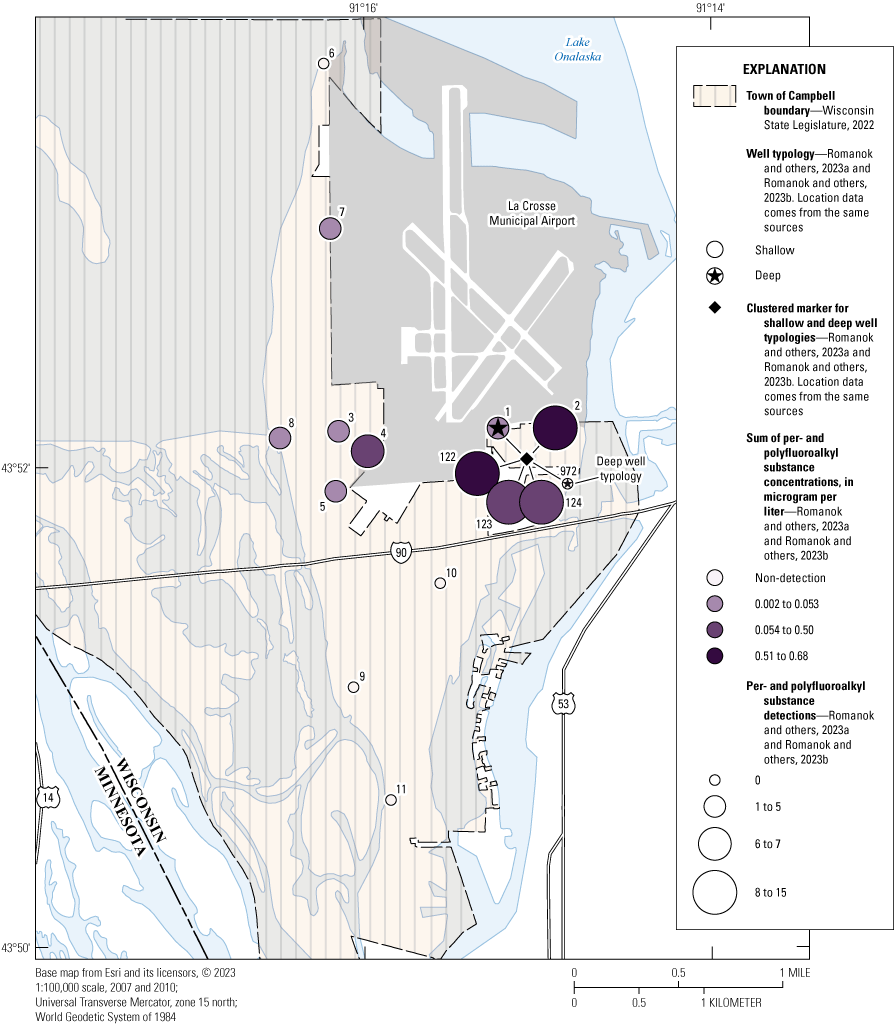PFAS concentrations are highest in areas near the airport.