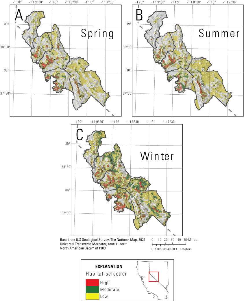 7. Categorized habitat selection for greater sage-grouse varied across seasons.