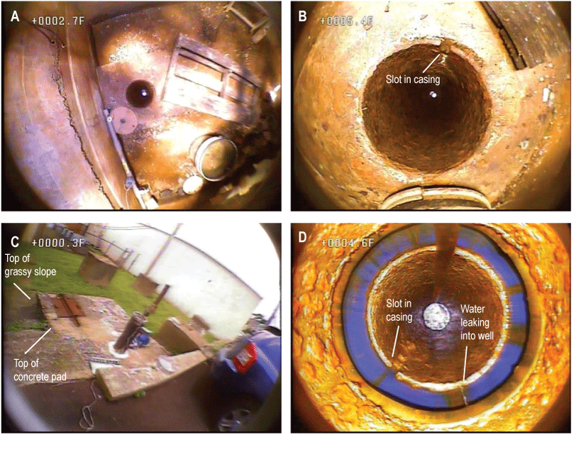 Photographs of MG 668 (GKM) well pit and casing