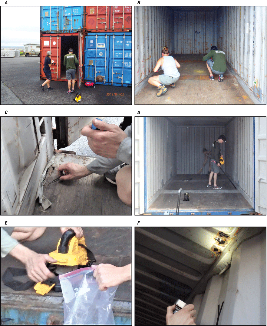 5. A representation of container survey activities.