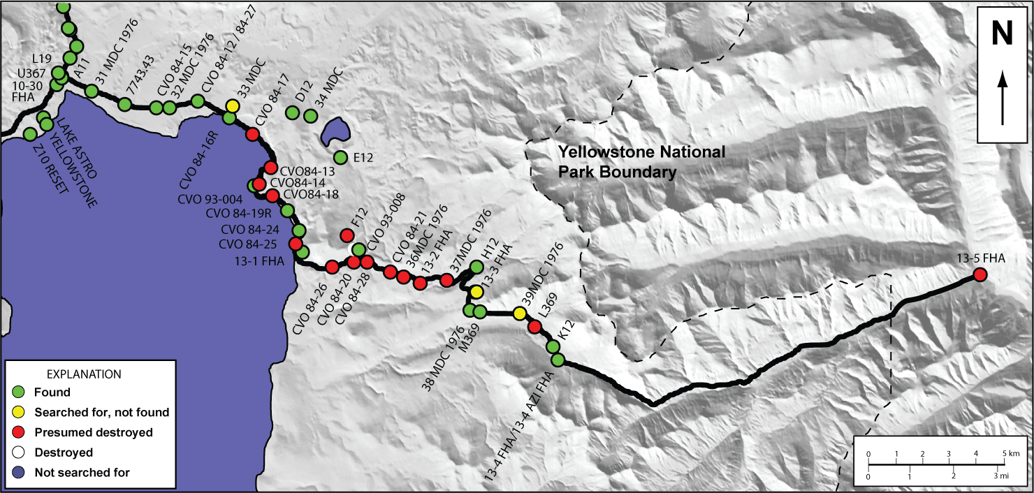 Map of East Entrance Line