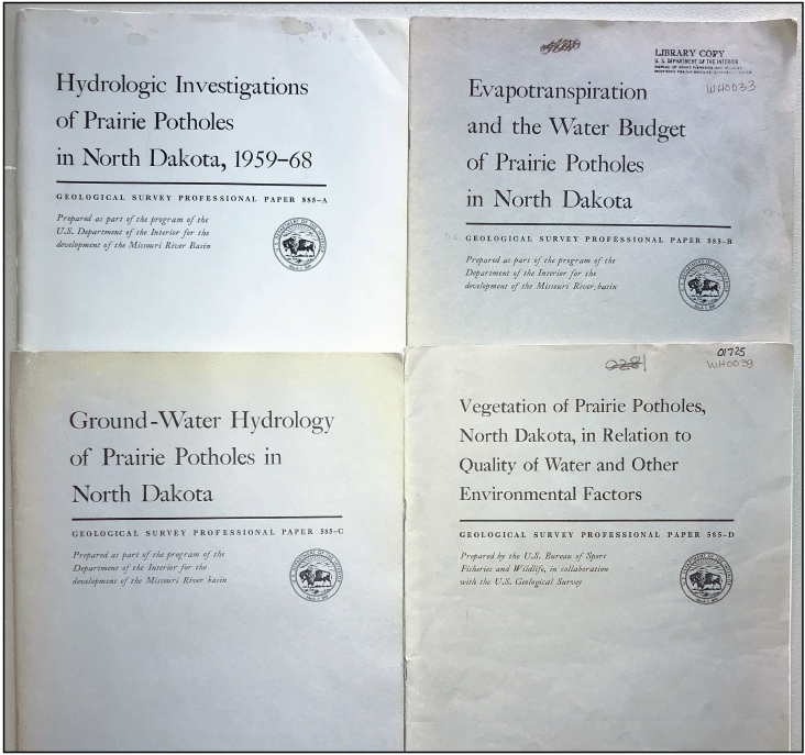 Examples of early scientific papers from the Cottonwood Lake Area.
