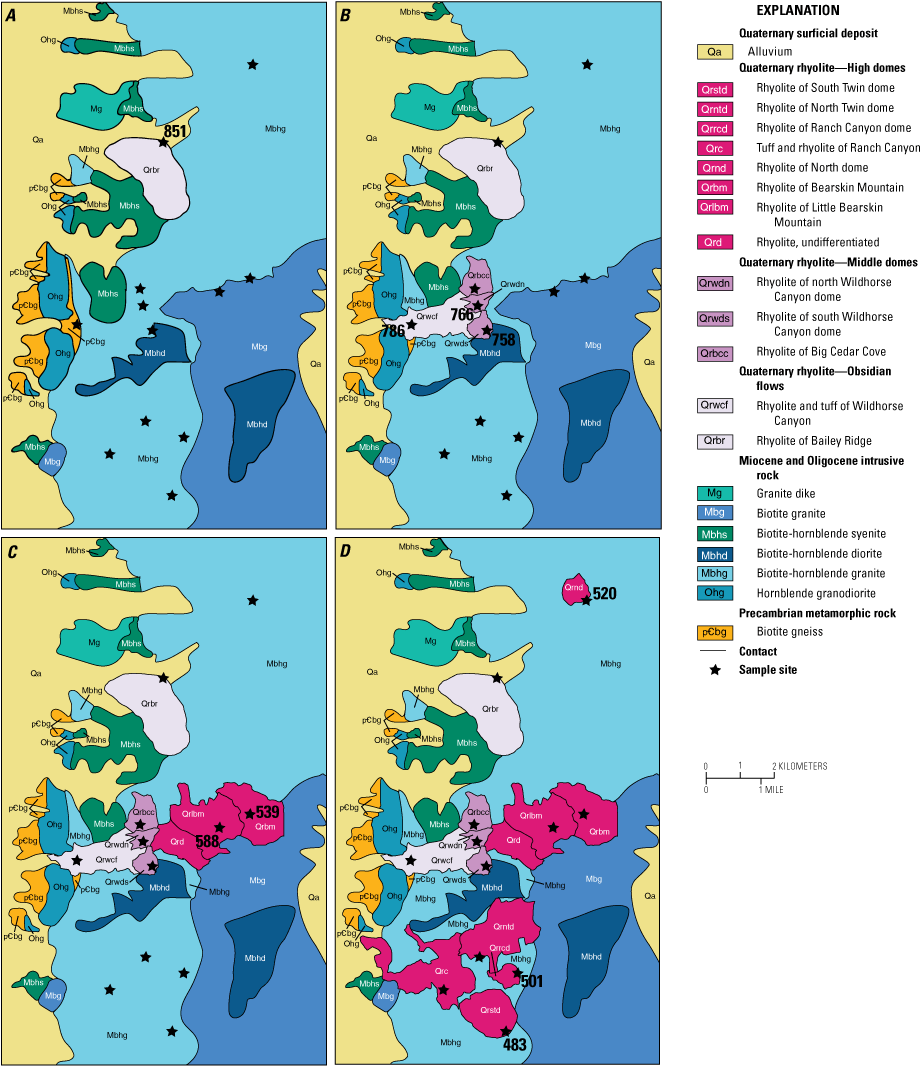 9. Volcanism generally moved from north to south and to higher elevations through
                        time.