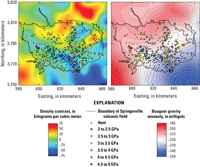 15.	Magma source depth has a complex relationship with density and gravity models.