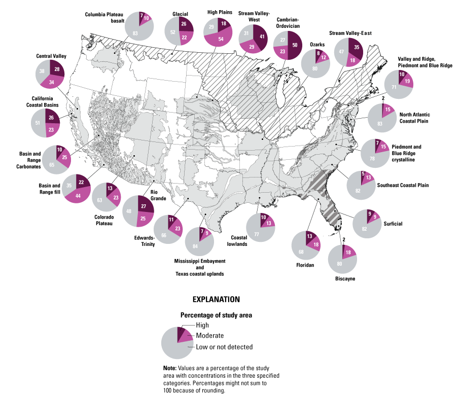Overview of water quality in principal aquifers across the continental United States,
                        2013–21.
