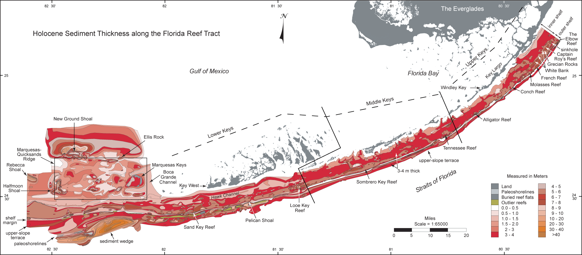 Sediment Thickness map