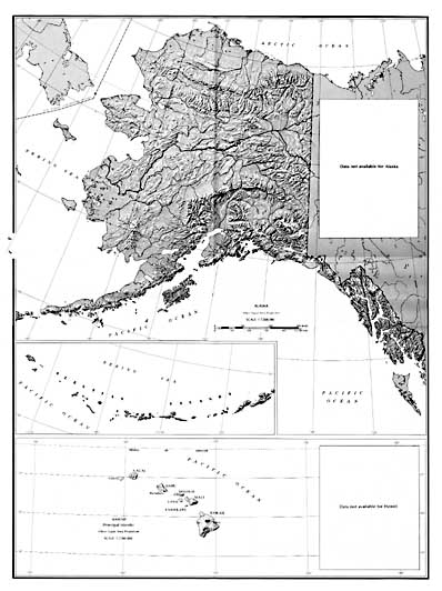 Map of Alaska and Hawaii