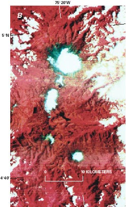 Enlargement of Landsat 2 MSS image