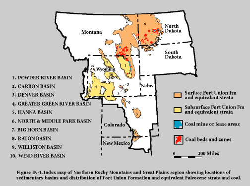 Index Map of Northern Rocky Mountains