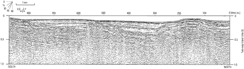 13. U.S. Geological Survey Line 168, seismic-reflection profile and aeromagnetic profile, eastern Strait of Juan de Fuca-Uninterpreted