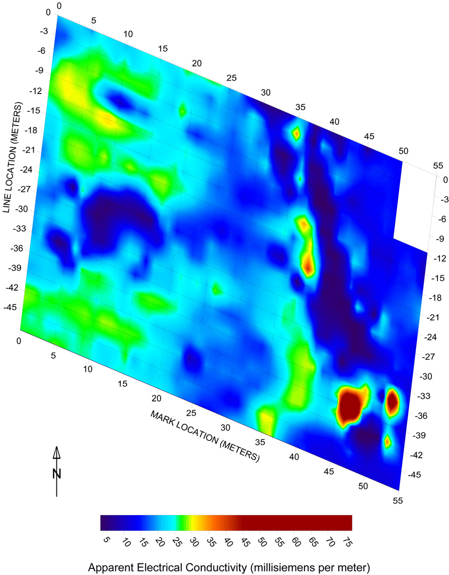 Results of the electromagnetic and magnetic survey