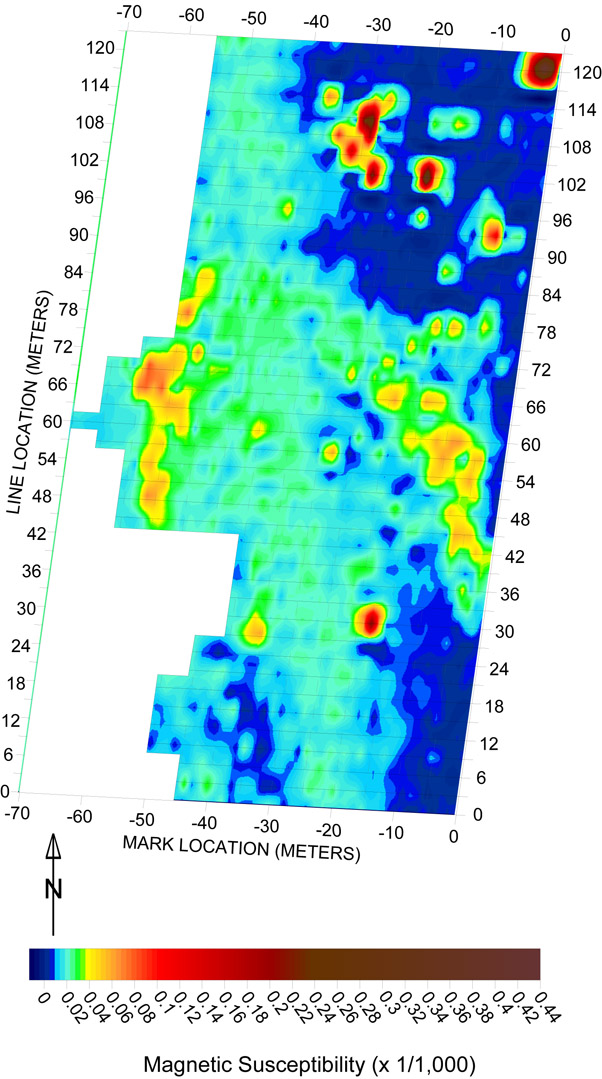 Results of the electromagnetic and magnetic survey at AOC  7