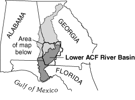 Lower Apalachicola Chattahoochee index map